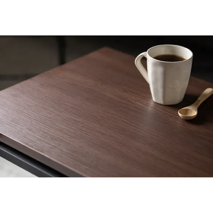 アイリスオーヤマ 伸縮センターテーブル SCT-795 ウォールナット/ブラック リビング ワーク オフィス テーブル 4967576644365【別送品】