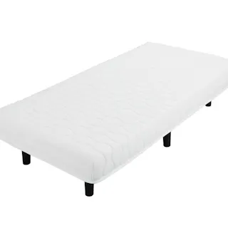 アイリスオーヤマ 脚付きポケットコイルマットレスS PAM-S ホワイト 寝室 睡眠 ベッド ベッド 4967576646901【別送品】