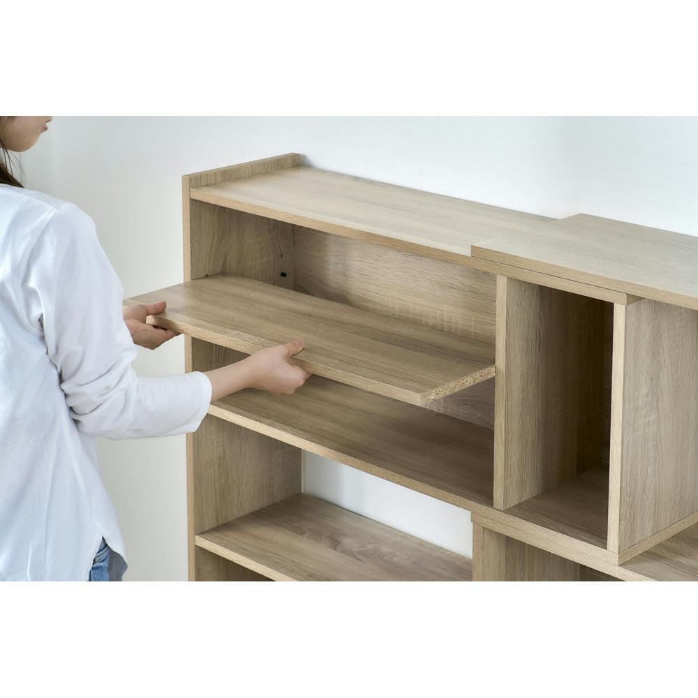 アイリスオーヤマ ウッドスライドラック WSLR-1200 ライトナチュラル