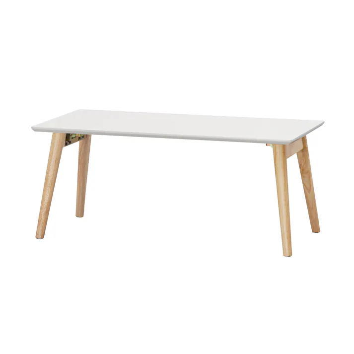 アイリスオーヤマ 折り畳みセンターテーブル FCT-800 ナチュラル/ホワイト リビング ワーク オフィス テーブル 4967576649735【別送品】