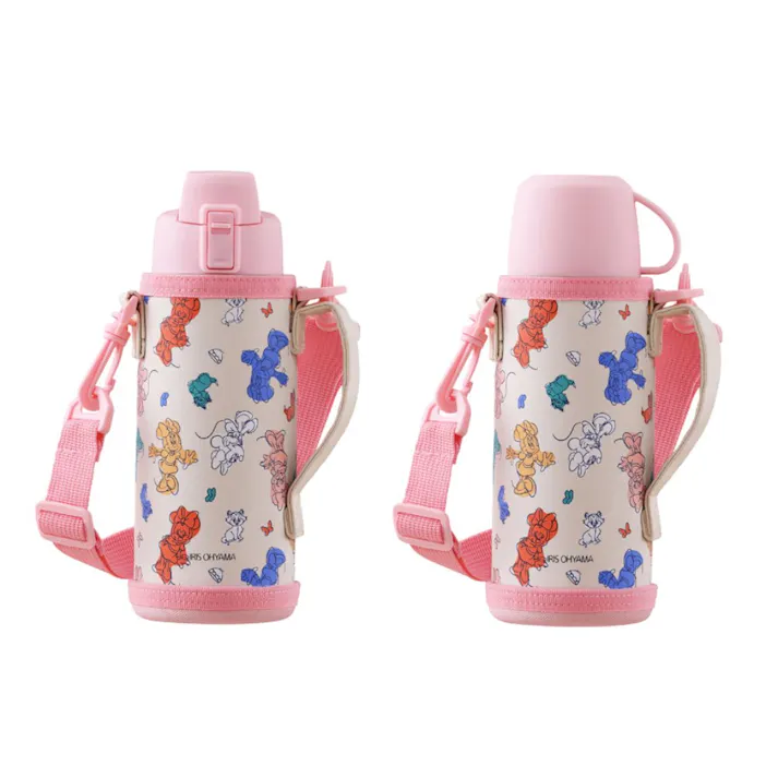 アイリスオーヤマ ステンレスケータイボトル2WAYボトル 2WB-600D ミニーマウス 水筒 マグボトル 4967576651073【別送品】