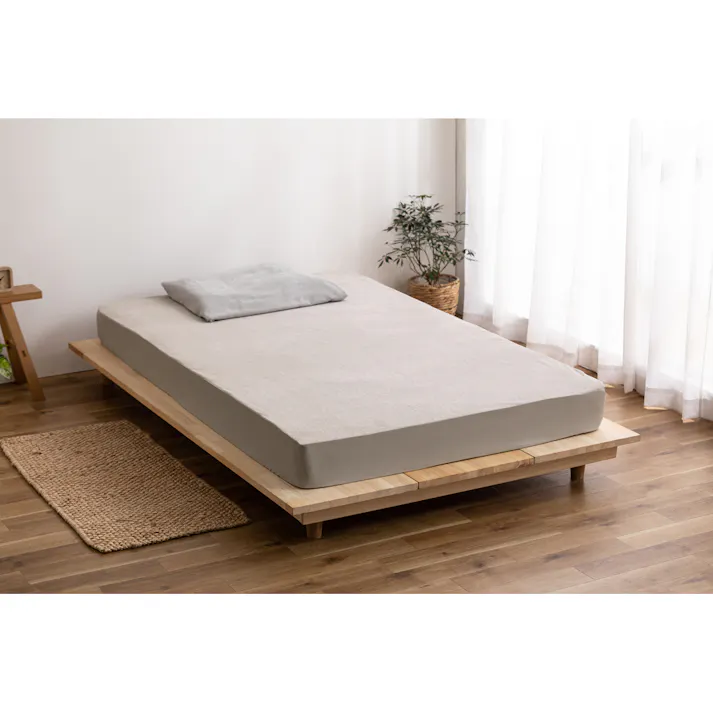 アイリスオーヤマ 透湿防水ボックスシーツ BXS-TCST-SD ベージュ 防水 汗 シーツ 4967576653749【別送品】