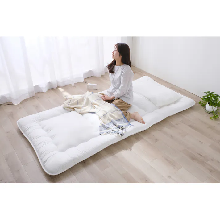 アイリスオーヤマ 3層敷き布団 SKF-UD08-S 敷布団 布団・カバー 4967576654333【別送品】