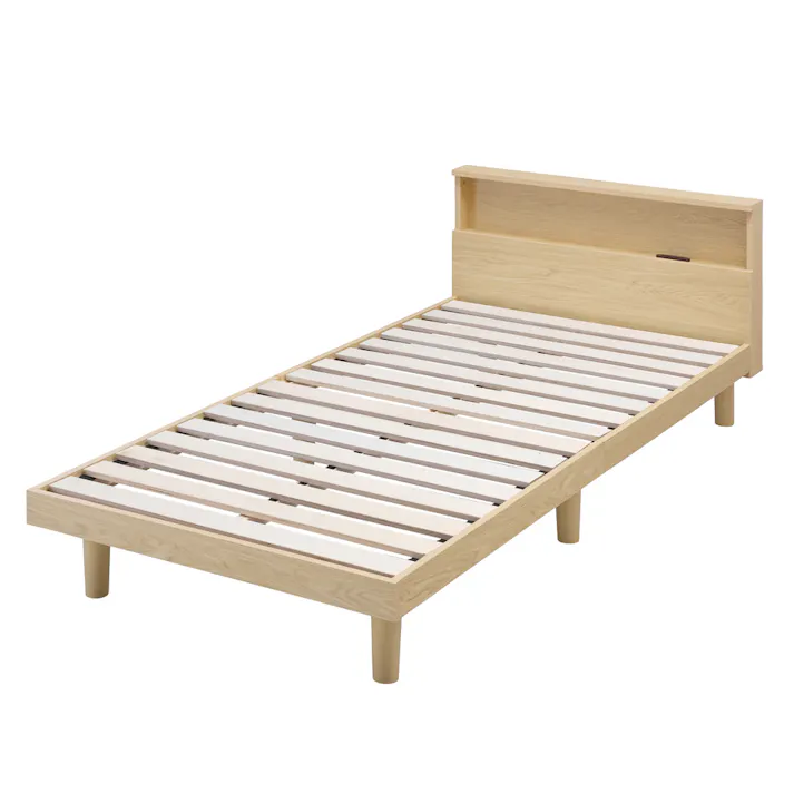 アイリスオーヤマ すのこベッド S SNB-S ナチュラル 寝室 睡眠 すのこ 除湿 ベッド 4967576654432【別送品】