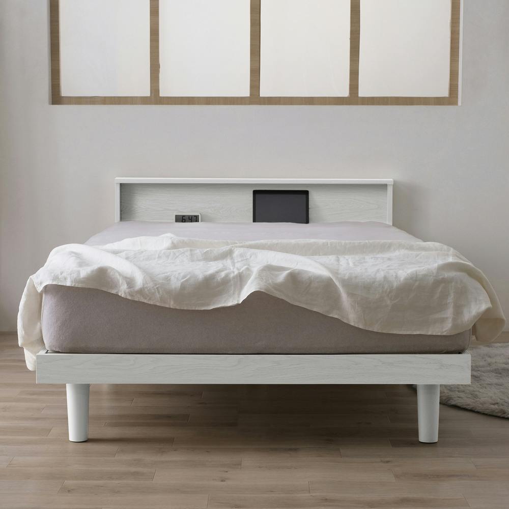 アイリスオーヤマ すのこベッド SD SNB-SD ホワイト 寝室 睡眠 すのこ