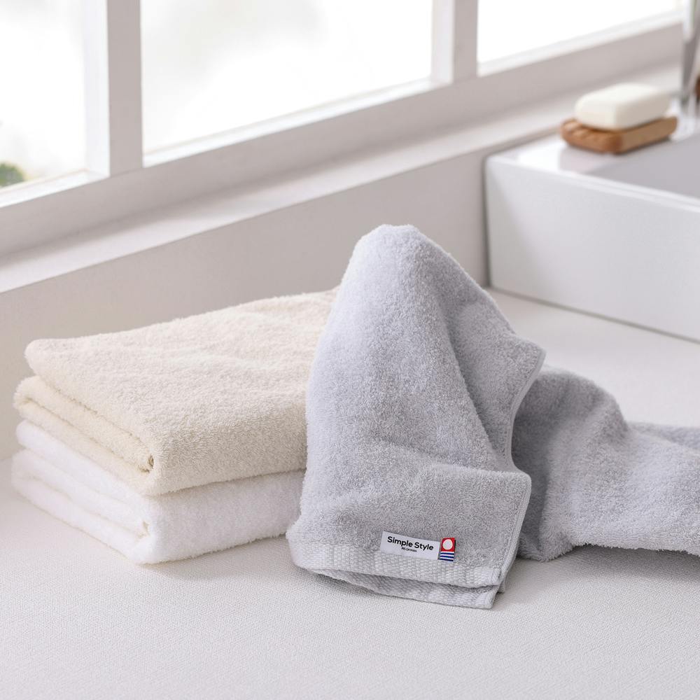 アイリスオーヤマ バスタオル4枚セット BT-4 アイボリー タオル 風呂