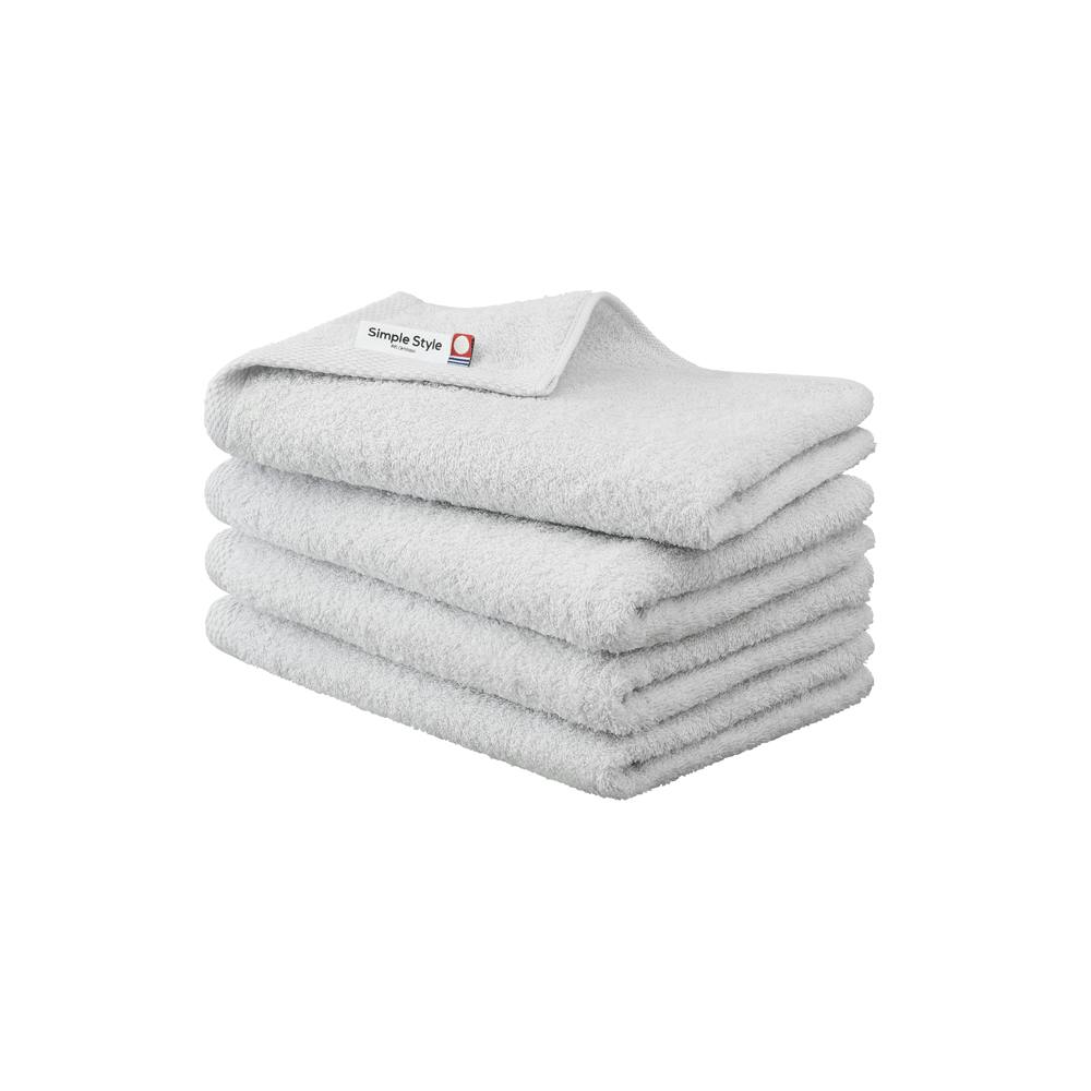 アイリスオーヤマ ビッグフェイスタオル4枚セット BFT-4 ライトグレー タオル 洗顔 4967576662086 フェイスタオル