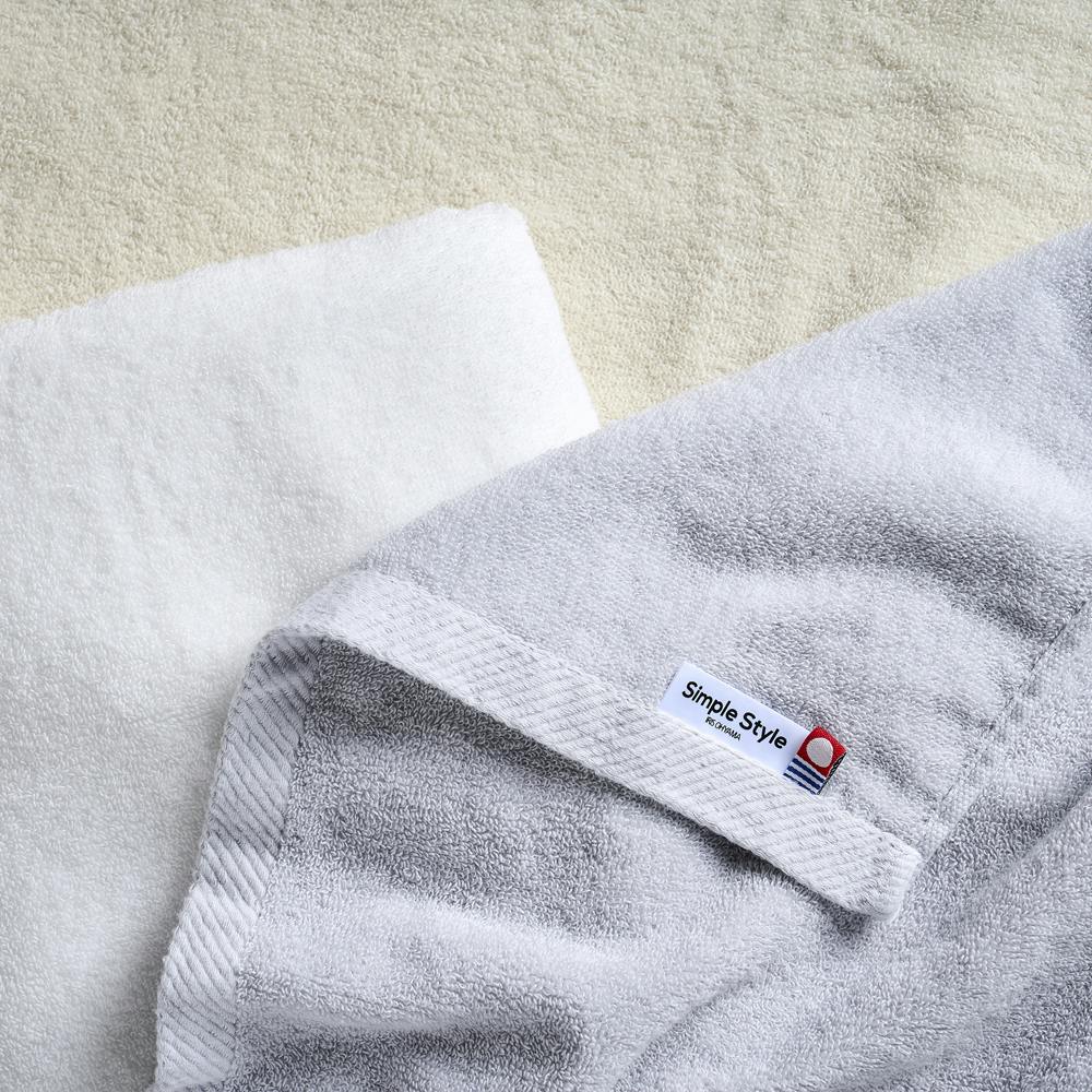 アイリスオーヤマ デイリービッグフェイスタオル4枚セット BFT-D4 ライトグレー タオル 洗顔 4967576662147 フェイスタオル