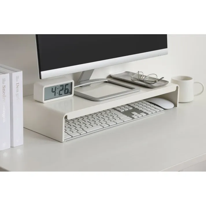 アイリスオーヤマ モニター台 MNS-500SR ホワイト 設置 ディスプレイ用品 4967576662390【別送品】