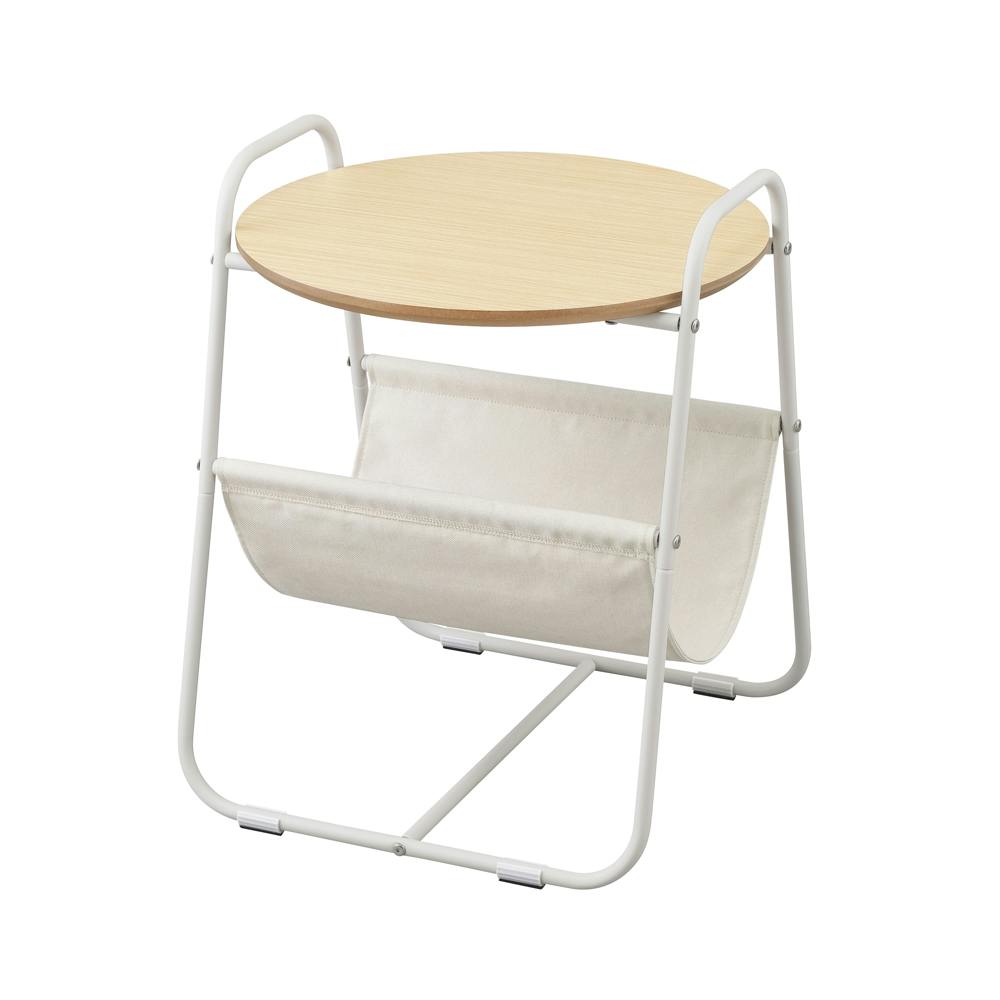 アイリスオーヤマ スチールフレームサイドテーブル SFST-400F ナチュラル 寝室 リビング テーブル 4967576665292 ローテーブル・センターテーブル