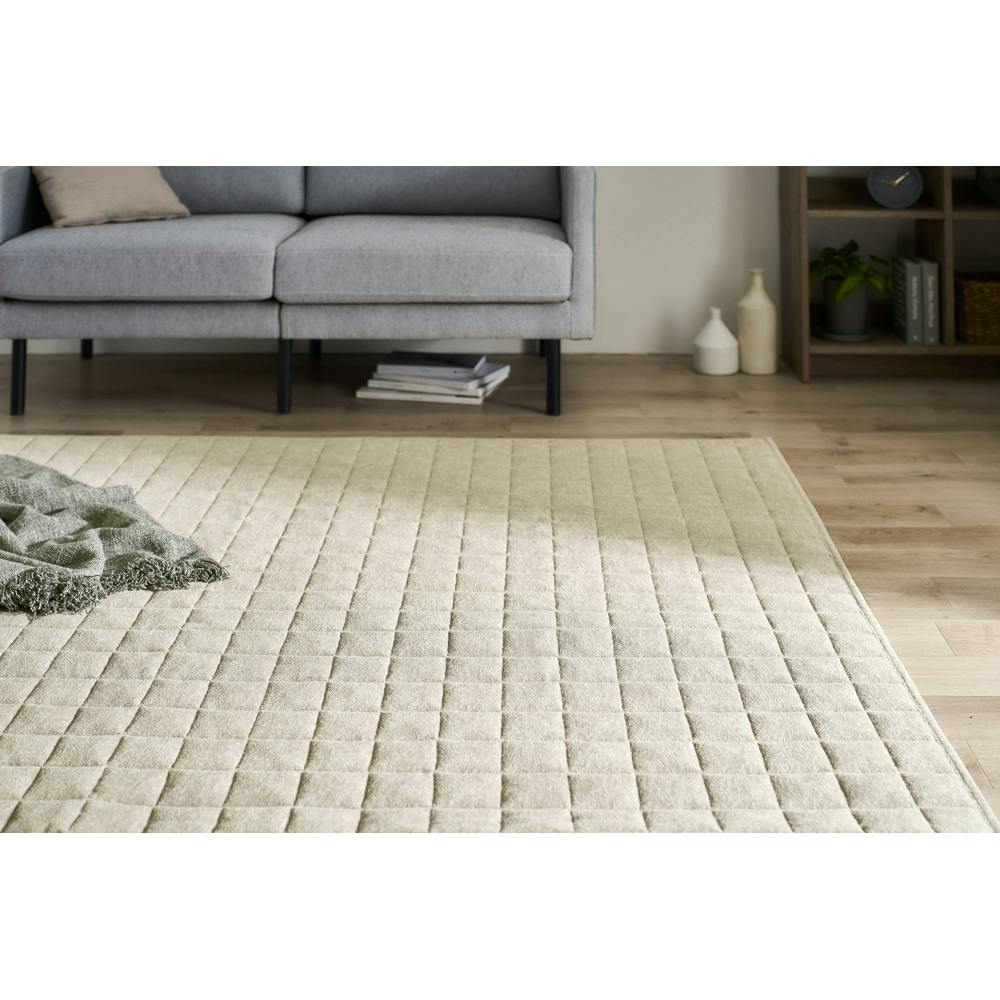 アイリスオーヤマ タオルタッチラグ ORG-T1818 ベージュ マット ラグ