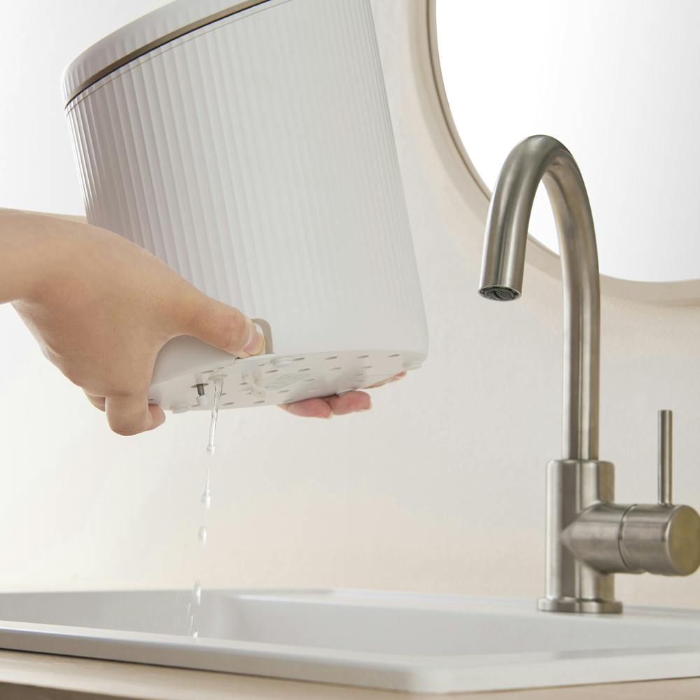 アイリスオーヤマ フェイススチーマー FST-101-W ホワイト 理美容 顔