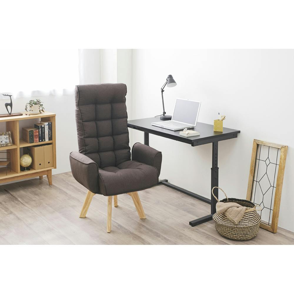 アイリスオーヤマ 回転ファブリックチェア ハイバック FACN-KHB