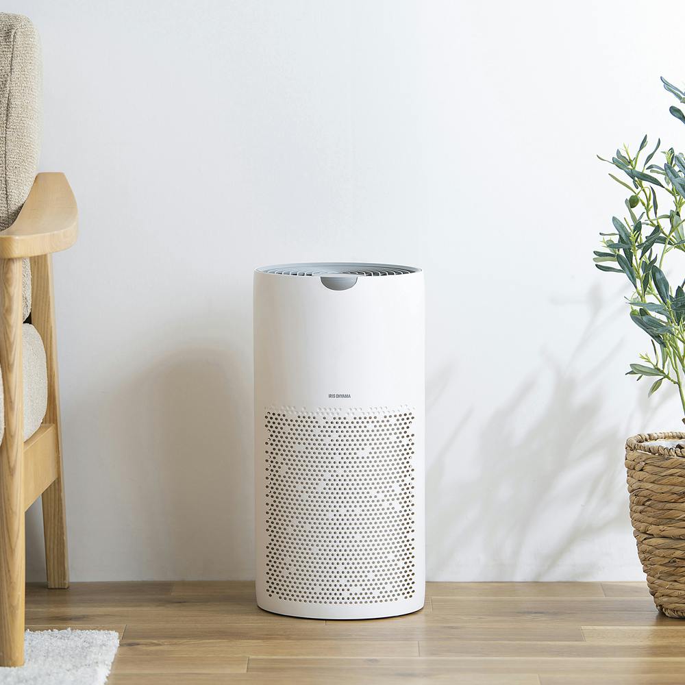 アイリスオーヤマ 空気清浄機 円柱型30畳 AAP-S60B-W ホワイト