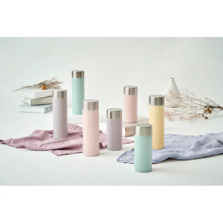 アイリスオーヤマ ステンレスマグボトル フラワーカラー350ml SM-FS350 ラベンダー 水筒 マグボトル 4967576679015【別送品】