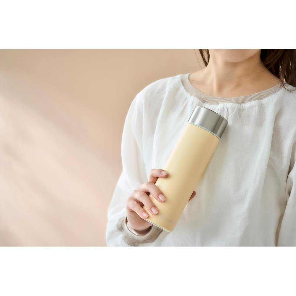アイリスオーヤマ ステンレスマグボトル フラワーカラー500ml SM-FS500 ミモザイエロー 水筒 マグボトル 4967576679060【別送品】