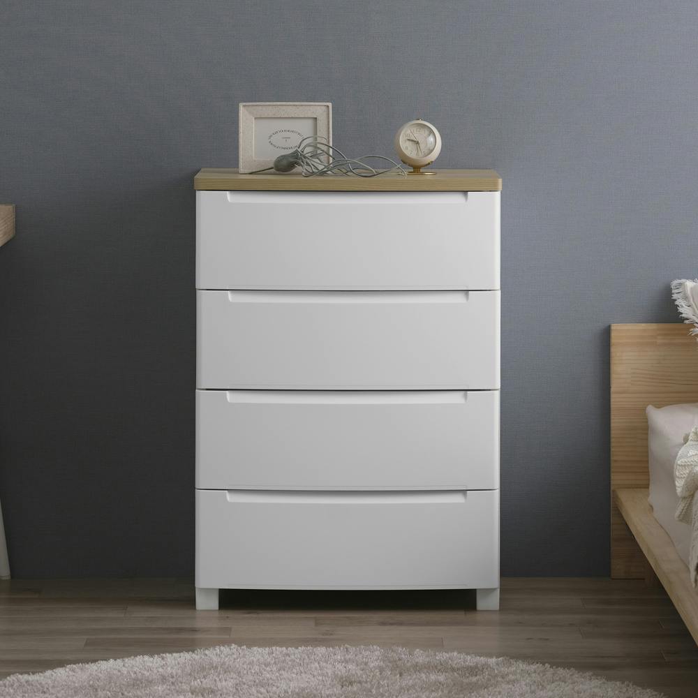 アイリスオーヤマ ウッドトップノックダウンチェスト KDMG-564WT