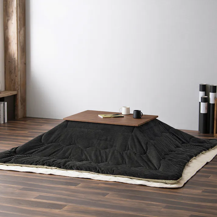 アイリスオーヤマ こたつ掛け布団 KKB-C1919 ダークグレー/ライトブラウン こたつ布団 あったか こたつ 炬燵 4967576679404【別送品】