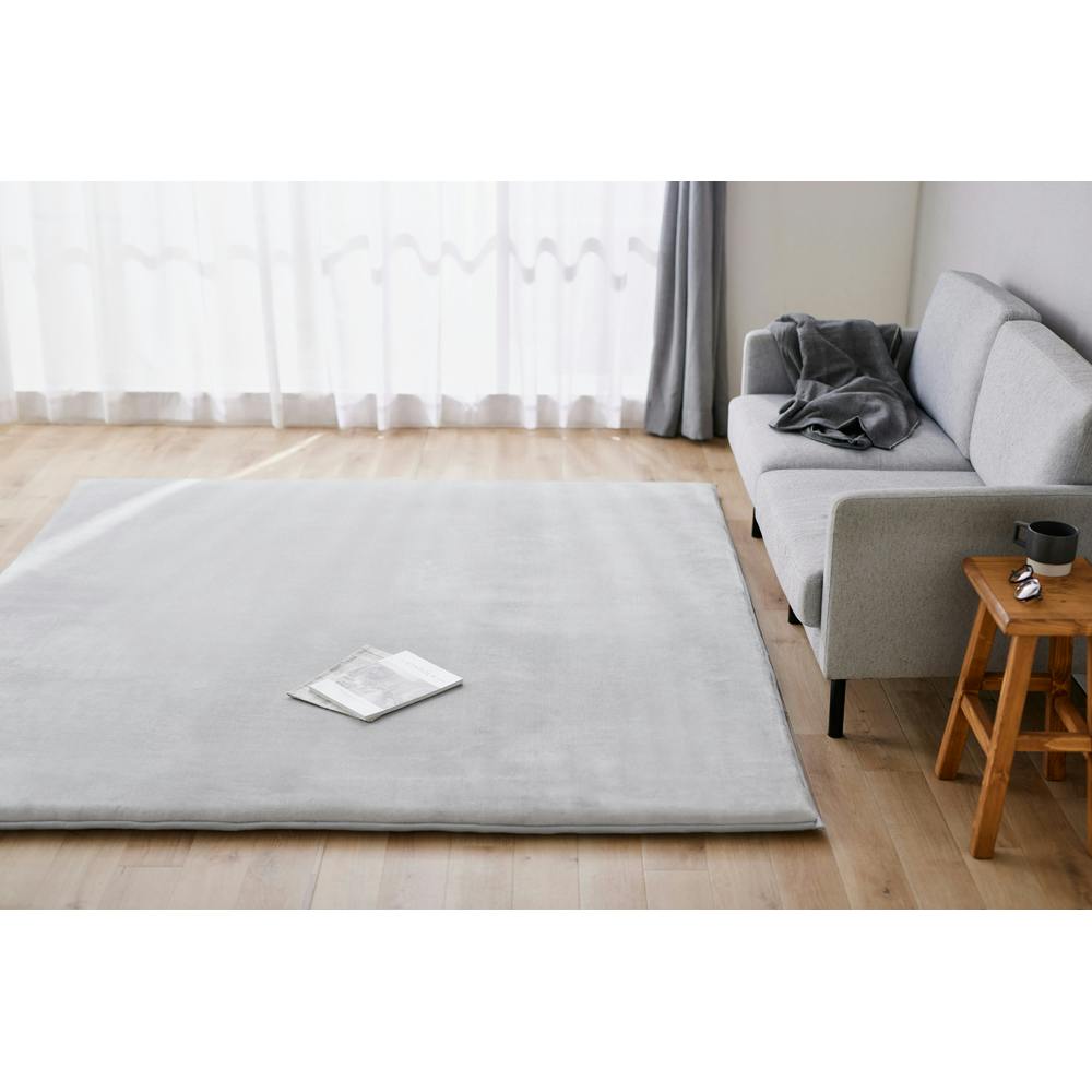 アイリスオーヤマ ラ・クッションラグ マイクロムートン 極厚 ACRMG