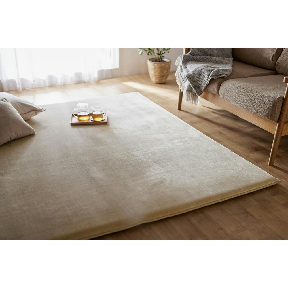 アイリスオーヤマ ラ・クッションラグ マイクロムートン 極厚 ACRMG