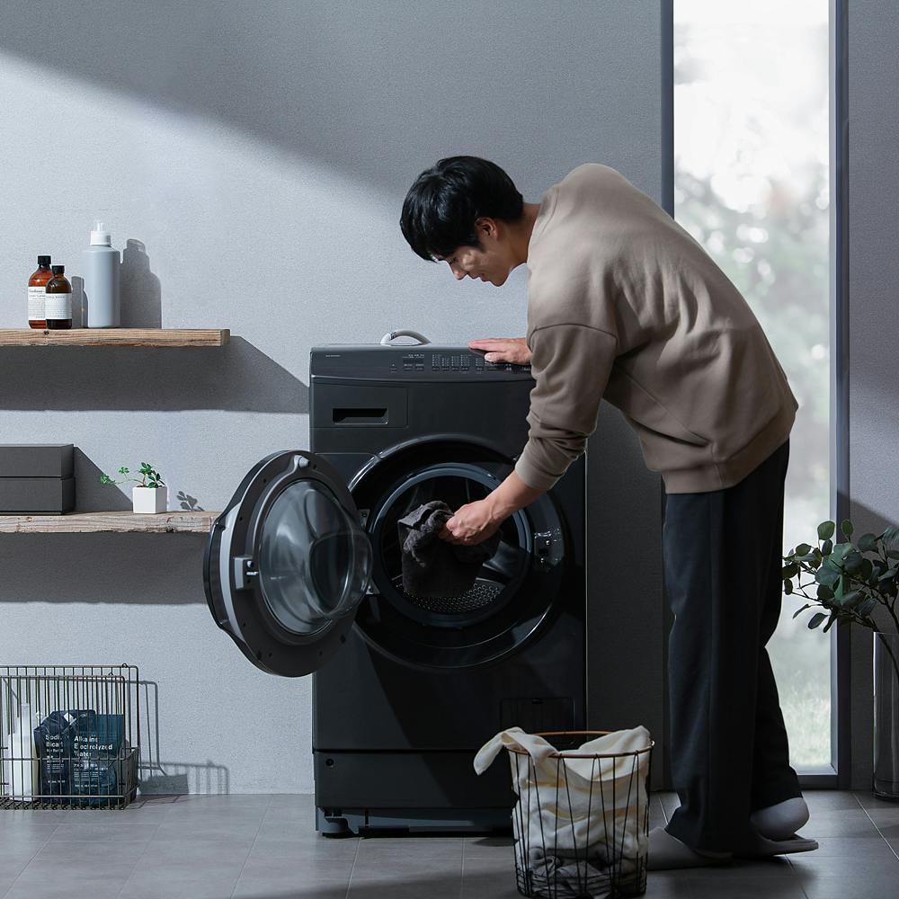 未使用 アイリスオーヤマ ドラム式洗濯乾燥機 FLK852-B 24年製 8kg XXT2064-000000-00.jpg