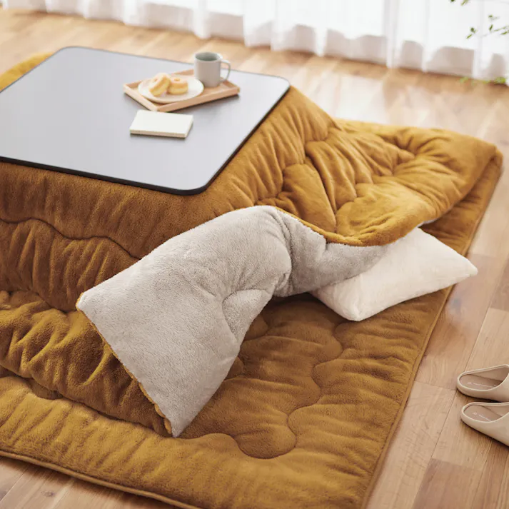 アイリスオーヤマ こたつ掛け布団 KKB-R1919 マスタード/ライトブラウン こたつ布団 あったか こたつ 炬燵 4967576680059【別送品】