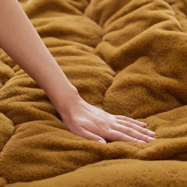 アイリスオーヤマ こたつ掛け布団 KKB-R1919 マスタード/ライトブラウン こたつ布団 あったか こたつ 炬燵 4967576680059【別送品】