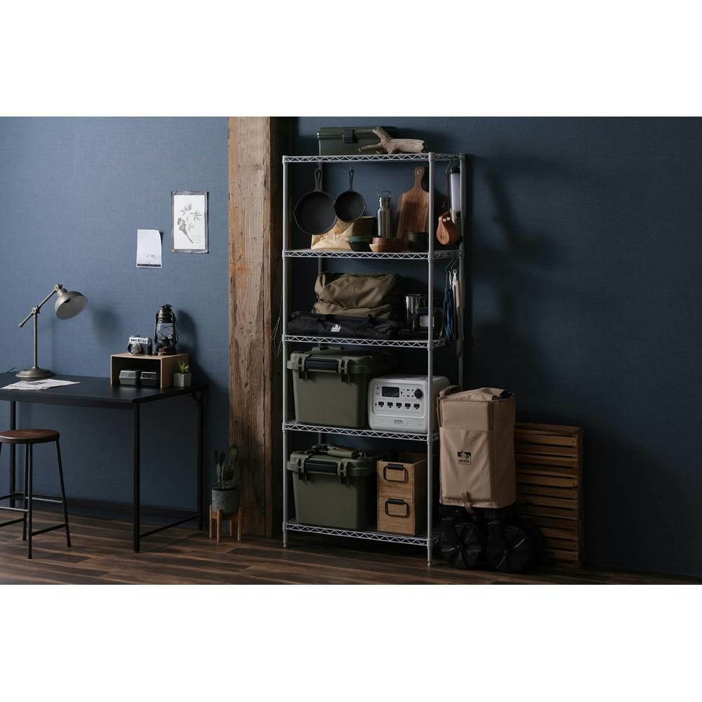 アイリスオーヤマ カラーメタルラック ハイタイプ CMM-75185 ライト