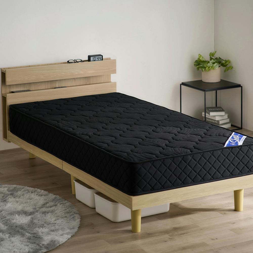 新品未開封品 アイリスオーヤマ ポケットコイルマットレス PMTS20N-S アイリスオーヤマ ポケットコイルマットレス PMTS20N-S ブラック 寝室