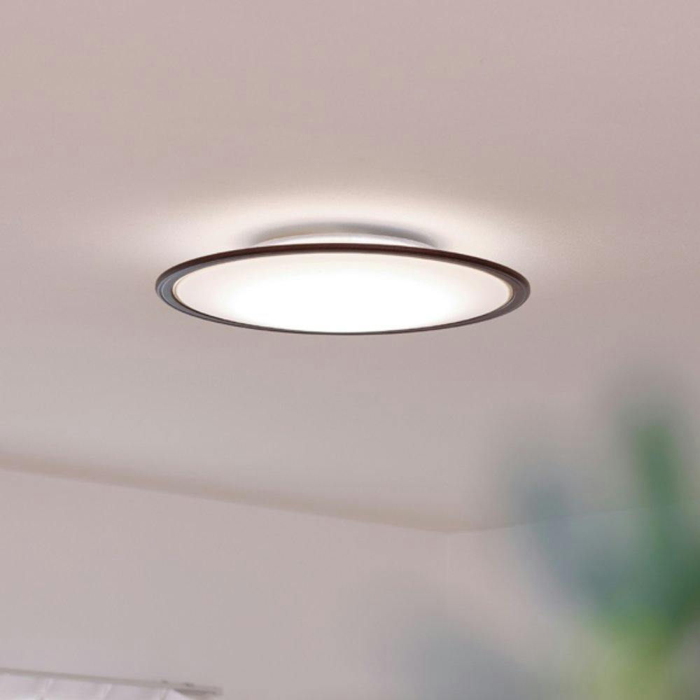 アイリスオーヤマ LEDシーリングライト 12畳調色 ウッドフレーム