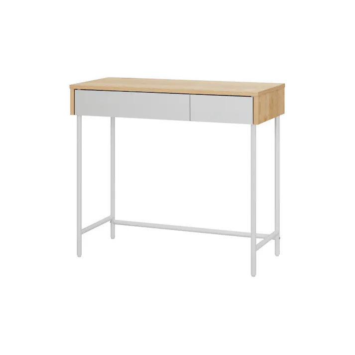 アイリスオーヤマ リビングデスク LLVD-795 ナチュラル/グレー リビング 机 家具 4967576690386【別送品】