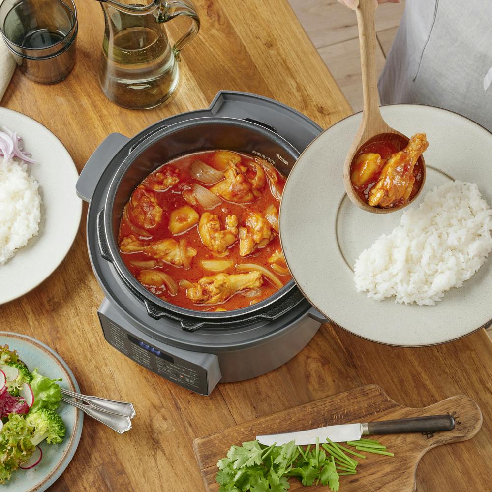 【新品未開封】IRIS OHYAMA 電気圧力鍋ミドルグレー　3L アイリスオーヤマ 電気圧力鍋 3L PC-MB3-H ミドルグレー 調理