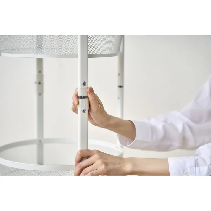 アイリスオーヤマ マルチワゴン 丸型3段 MUW-R3 ホワイト 収納 片付け キッチン 4967576691826【別送品】