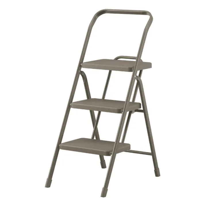 アイリスオーヤマ 折りたたみステップ3段 OSU-3R チャコール はしご 脚立 キッチン 4967576692052【別送品】