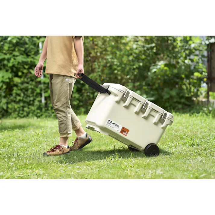 アイリスオーヤマ HUGEL 真空断熱クーラーボックス 60L VITC-60 ホワイトアッシュ キャンプ 釣り クーラーボックス 4967576692779【別送品】