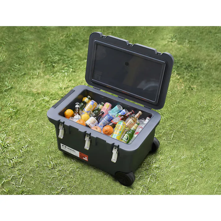 アイリスオーヤマ HUGEL 真空断熱クーラーボックス 60L VITC-60 チャコールグレー キャンプ 釣り クーラーボックス 4967576692786【別送品】