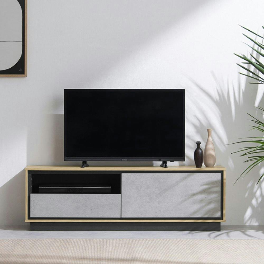 アイリスオーヤマ AVボード ABM-1195 ナチュラル/モルタル 収納