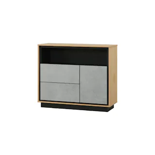 アイリスオーヤマ リビングキャビネット LVCM-795 ナチュラル/モルタル 収納 インテリア 家具 4967576693059【別送品】