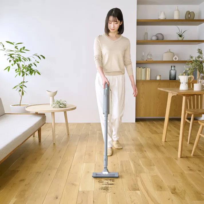 アイリスオーヤマ 充電式紙パックスティッククリーナー SBD-201P-H グレー 掃除 手軽 掃除機 4967576694667【別送品】