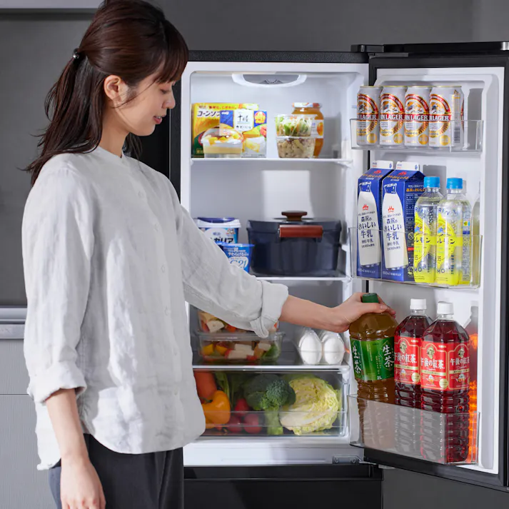 アイリスオーヤマ 冷凍冷蔵庫 170L IRSD-17A-B ブラック 冷蔵庫 大容量 冷凍食品 保存 ストック 4967576697279【別送品】