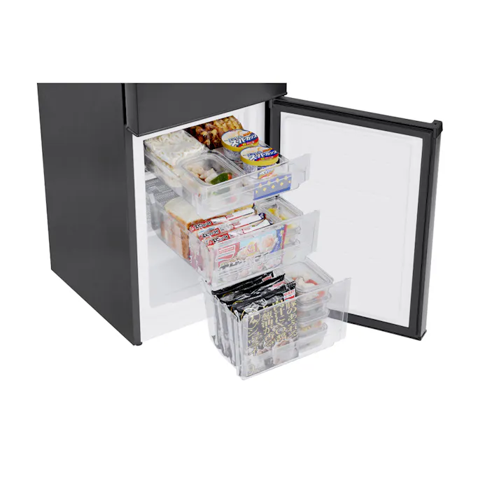 アイリスオーヤマ 冷凍冷蔵庫 170L IRSD-17A-B ブラック 冷蔵庫 大容量 冷凍食品 保存 ストック 4967576697279【別送品】