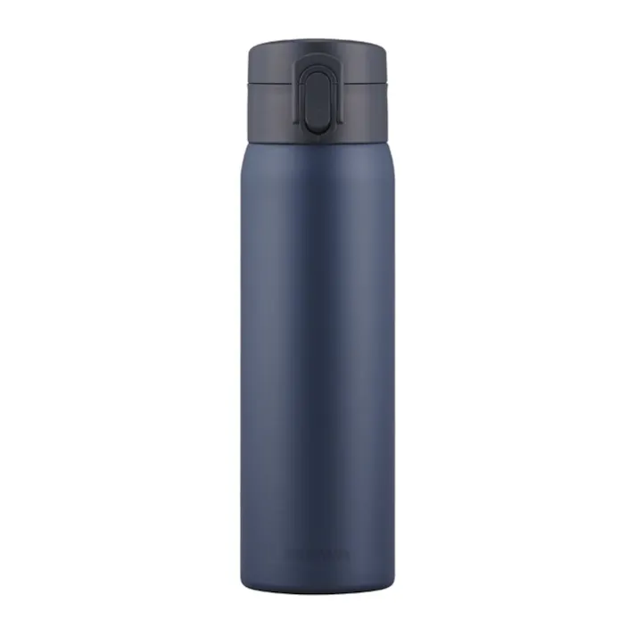 アイリスオーヤマ ステンレスケータイボトル ワンタッチ 500ml SKB-O500 ネイビー 水筒 マグボトル 4967576697583【別送品】