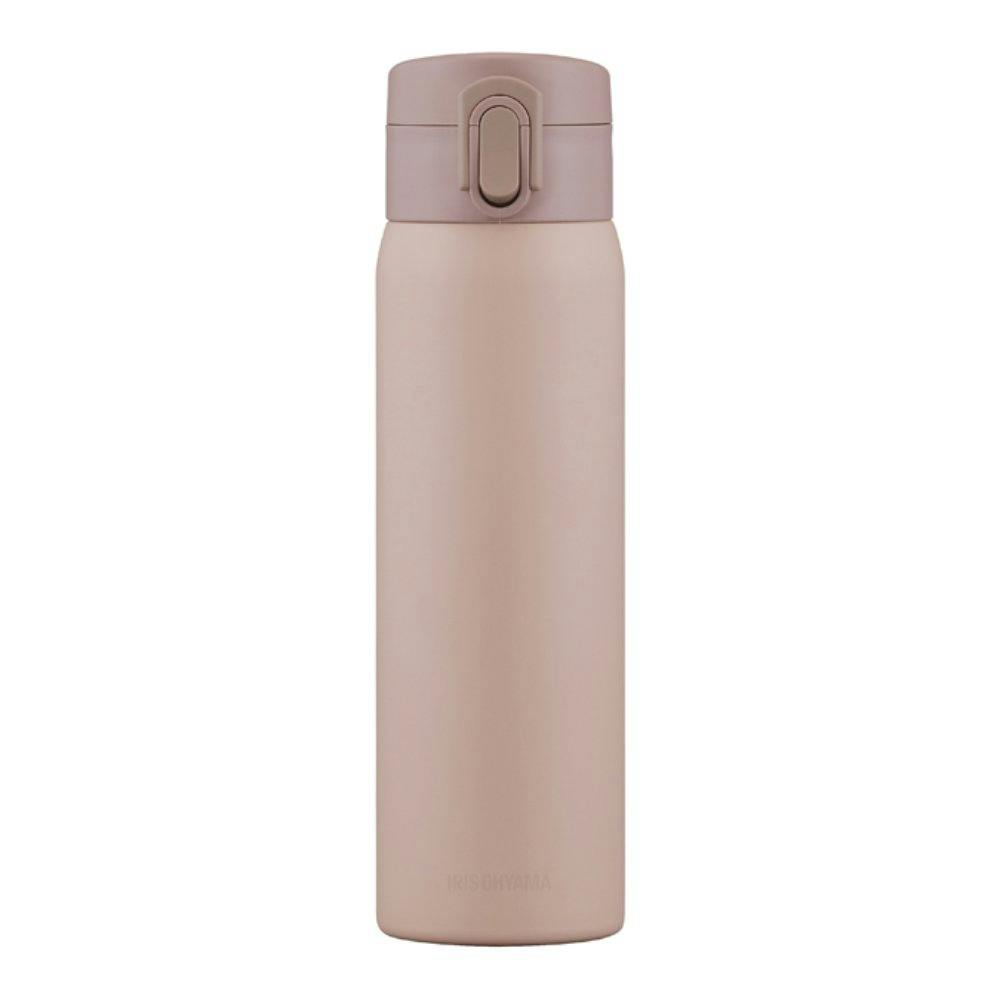 アイリスオーヤマ ステンレスケータイボトル ワンタッチ 500ml SKB-O500 ピンク 水筒 マグボトル 4967576697590【別送品】