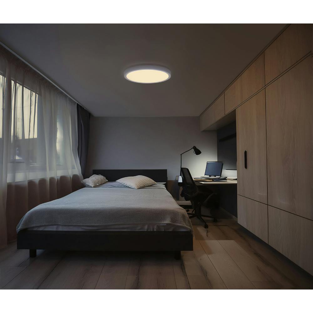 アイリスオーヤマ LEDシーリングライト パネルライトフラット 調光調色