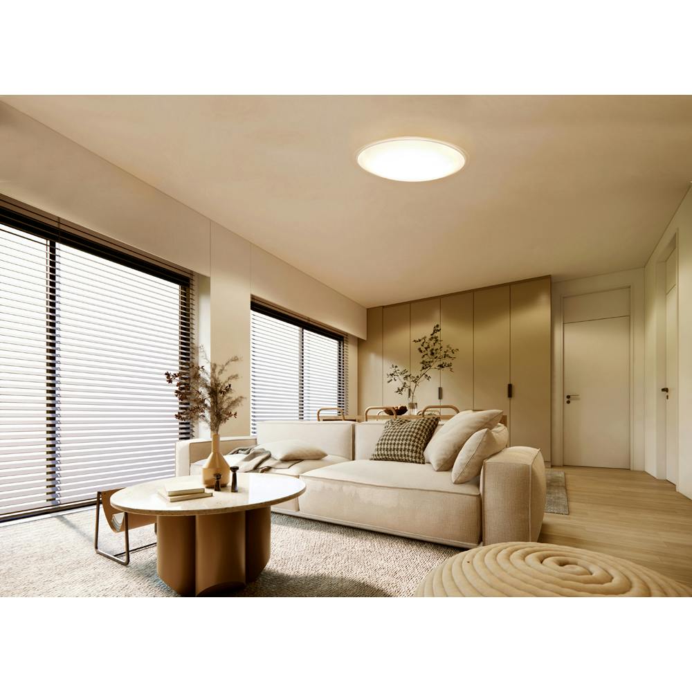 アイリスオーヤマ LEDシーリングライト 14畳調色 クリアフレーム