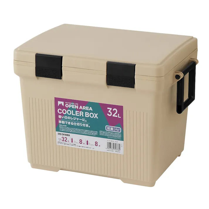 アイリスオーヤマ クーラーボックス CL-32 ベージュ キャンプ 釣り クーラーボックス 4967576706384【別送品】