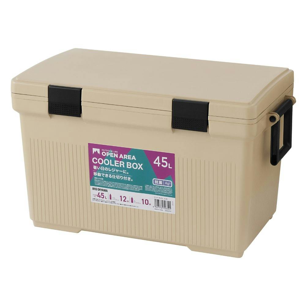 アイリスオーヤマ クーラーボックス CL-45 ベージュ キャンプ 釣り クーラーボックス 4967576706391【別送品】