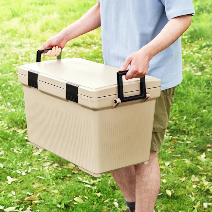 アイリスオーヤマ クーラーボックス CL-45 ベージュ キャンプ 釣り クーラーボックス 4967576706391【別送品】