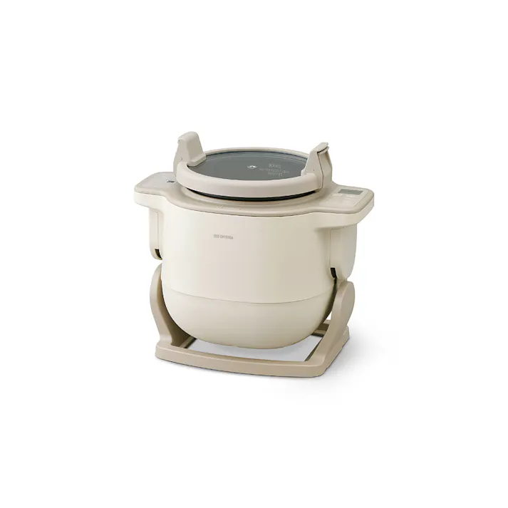 アイリスオーヤマ 自動かくはん式調理機 CHEF DRUM DAC-IB2-C アイボリー 調理家電 キッチン 自動調理鍋 料理 時短 4967576709781【別送品】