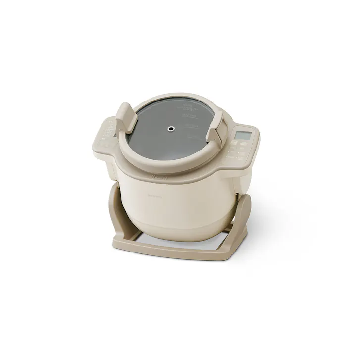 アイリスオーヤマ 自動かくはん式調理機 CHEF DRUM DAC-IB2-C アイボリー 調理家電 キッチン 自動調理鍋 料理 時短 4967576709781【別送品】